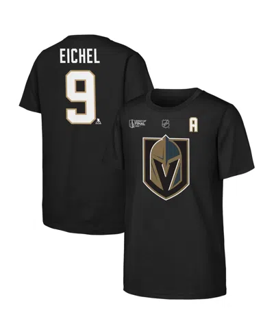 Outerstuff Kids' Big Boys And Girls Jack Eichel Black Vegas Golden Knights 2026 Stanley Cup Final Name Number T-shirt