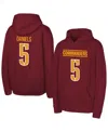 Outerstuff Big Boys And Girls Jayden Daniels Burgundy Washington Commanders Mainliner Player Name Number Hoodie In Burgundy