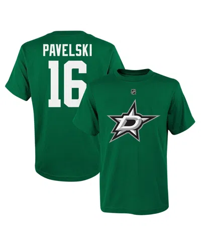 Outerstuff Kids' Big Boys And Girls Joe Pavelski Kelly Green Dallas Stars Player Name Number T-shirt