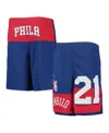 Outerstuff Big Boys And Girls Joel Embiid Royal Philadelphia 76ers Pandemonium Name And Number Shorts In Royal