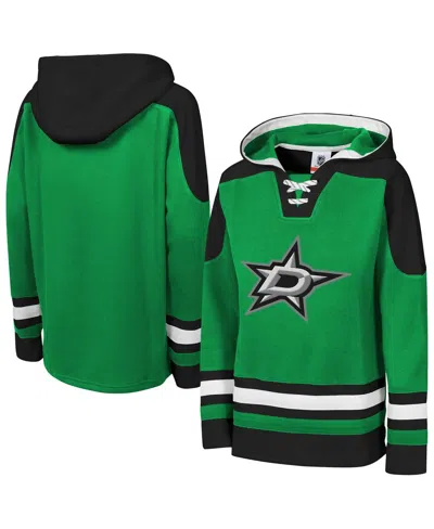 Outerstuff Kids' Big Boys And Girls Kelly Green Dallas Stars Must Have Home V-neck Pullover Hoodie