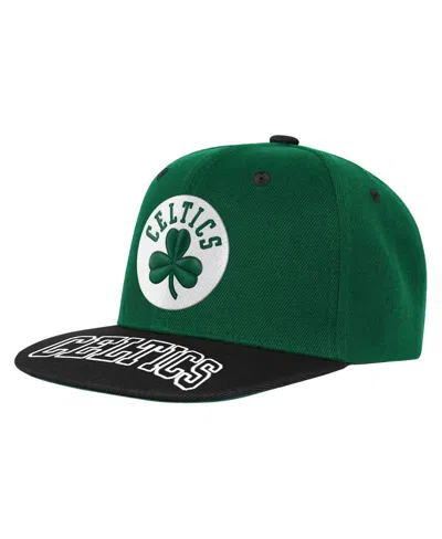 Outerstuff Kids' Big Boys And Girls Kelly Green/black Boston Celtics Two-tone Snapback Hat