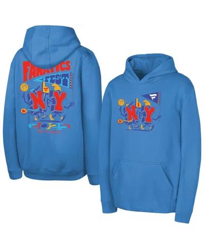 Outerstuff Kids' Big Boys And Girls Light Blue Fanatics Fest 2025 Run It Back Fleece Hoodie