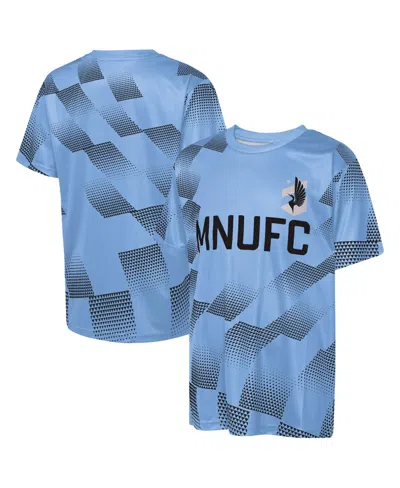 Outerstuff Kids' Big Boys And Girls Light Blue Minnesota United Fc Sheer Thrill T-shirt