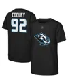 Outerstuff Big Boys And Girls Logan Cooley Black Utah Mammoth Name Number T-shirt In Black