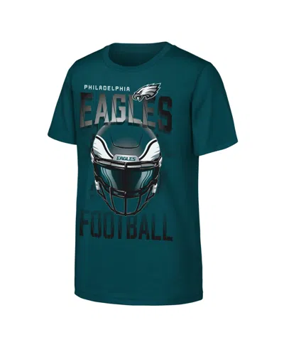 Outerstuff Kids' Big Boys' And Girls' Midnight Green Philadelphia Eagles Full Gear T-shirt