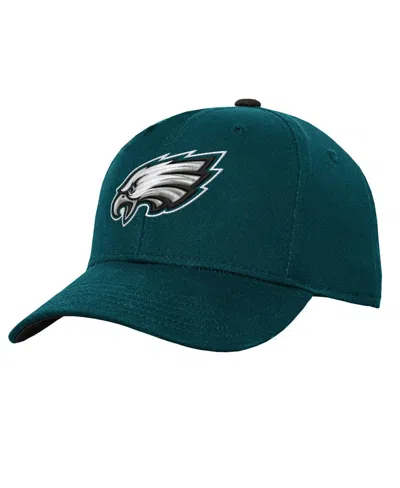 Outerstuff Kids' Big Boys And Girls Midnight Green Philadelphia Eagles Team Pre-curved Adjustable Hat