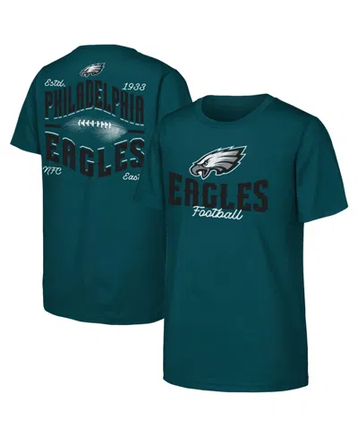 Outerstuff Kids' Big Boys' And Girls' Midnight Green Philadelphia Eagles Top Pick T-shirt