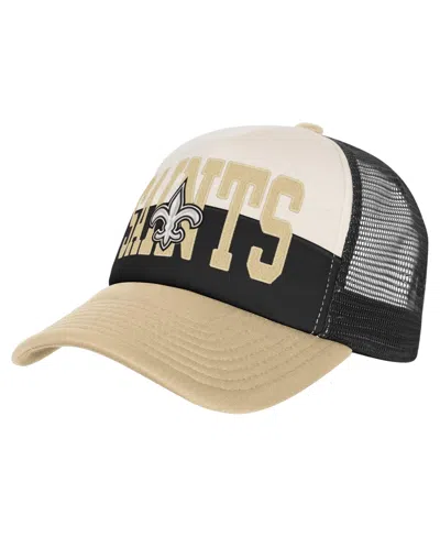 Outerstuff Kids' Big Boys And Girls Modern Fan Trucker Adjustable Hat In Black
