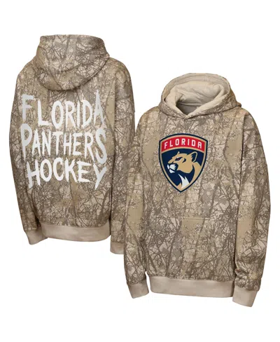Outerstuff Kids' Big Boys' And Girls' Natural Florida Panthers Fast Furious Oversized Pullover Hoodie