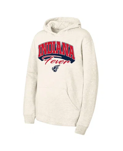 Outerstuff Kids' Big Boys And Girls Natural Indiana Fever Powerful Fleece Hoodie In Neutral