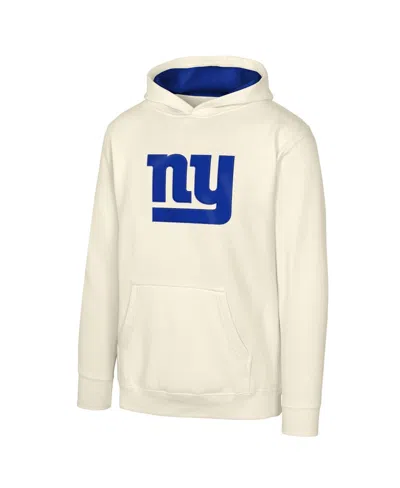 Outerstuff Kids' Big Boys' And Girls' Natural New York Giants Prime Pullover Hoodie
