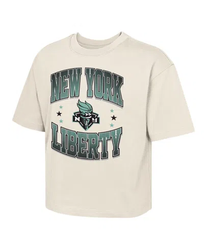 Outerstuff Kids' Big Boys And Girls Natural New York Liberty Unbeatable Boxy T-shirt In Multi