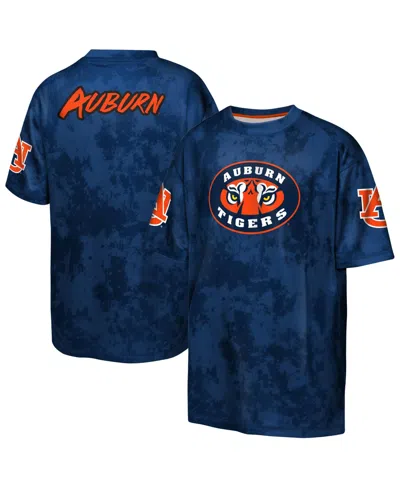 Outerstuff Kids' Big Boys' And Girls' Navy Auburn Tigers Off-side Sublimated T-shirt In Blue