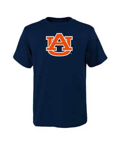 Outerstuff Kids' Big Boys And Girls Navy Auburn Tigers Primary Logo T-shirt