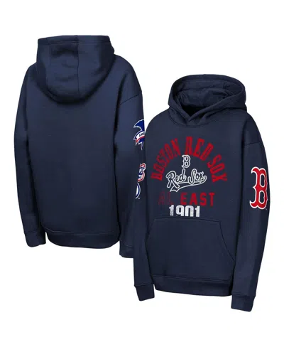 Outerstuff Kids' Big Boys And Girls Navy New Orleans Pelicans Back To The Basics Hoodie Sweatshirt In Blue