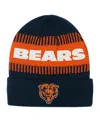 Outerstuff Big Boys And Girls Navy Chicago Bears Bright Lights Cuffed Knit Hat In Black