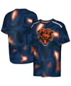 Outerstuff Big Boys And Girls Navy Chicago Bears End Zone Dri-tek T-shirt In Blue