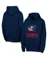 Outerstuff Big Boys And Girls Navy Columbus Blue Jackets Back To Basics Hoodie In Blue