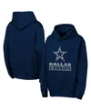 Outerstuff Big Boys And Girls Navy Dallas Cowboys Back To Basics Hoodie In Blue