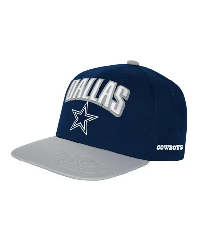 Outerstuff Kids' Big Boys And Girls Navy Dallas Cowboys Essentials Snapback In Black