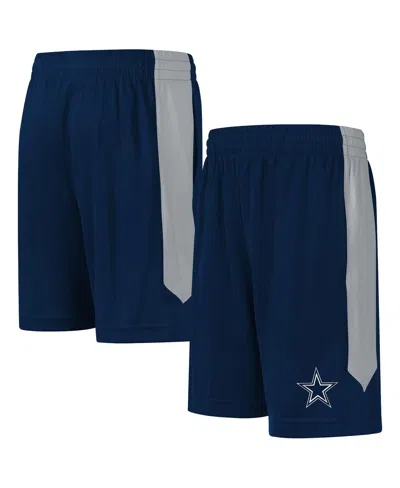 Outerstuff Kids' Big Boys And Girls Navy Dallas Cowboys Fashion Shorts In Blue