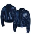 Outerstuff Big Boys And Girls Navy Dallas Cowboys Glam Squad Sequin Jacket In Blue
