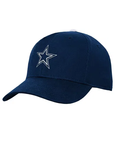 Outerstuff Kids' Big Boys And Girls Navy Dallas Cowboys Team Pre-curved Adjustable Hat In Blue
