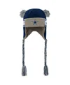Outerstuff Big Boys And Girls Navy Dallas Cowboys Wordmark Ears Trooper Knit Hat In Black