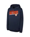 Outerstuff Big Boys And Girls Navy Houston Astros Cyber Punk Pullover Hoodie In Navy