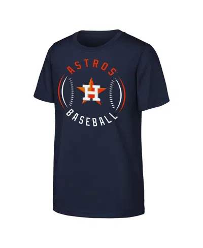 Outerstuff Kids' Big Boys And Girls Navy Houston Astros Golden Glove T-shirt