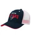 Outerstuff Big Boys And Girls Navy Houston Texans Core Lockup Trucker Adjustable Hat In Blue