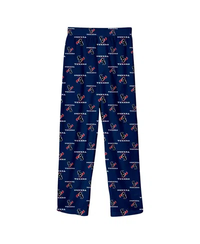 Outerstuff Kids' Big Boys And Girls Navy Houston Texans Printed Pajama Pants In Blue