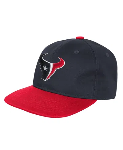 Outerstuff Kids' Big Boys And Girls Navy Houston Texans True Retro Adjustable Hat In Black