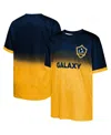 Outerstuff Big Boys And Girls Navy La Galaxy Stalwart Defender T-shirt In Yellow
