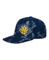 Outerstuff Big Boys And Girls Navy Memphis Grizzlies Street Hooper Allover Print Snapback Hat In Blue