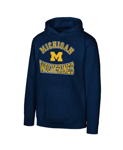 Outerstuff Big Boys And Girls Navy Michigan Wolverines Hometown Classic Fleece Pullover Hoodie