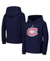 Outerstuff Big Boys And Girls Navy Montreal Canadiens Primary Logo Pullover Hoodie In Navy