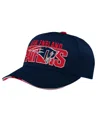 Outerstuff Big Boys And Girls Navy New England Patriots On Trend Precurved A-frame Snapback Hat In Navy