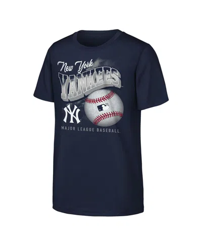 Outerstuff Kids' Big Boys And Girls Navy New York Yankees Outta Here T-shirt