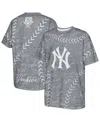 Outerstuff Big Boys And Girls Navy New York Yankees Slide Score Bold T-shirt In Navy