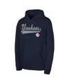 Outerstuff Big Boys And Girls Navy New York Yankees Tailor Made Fleece Pullover Hoodie In Navy