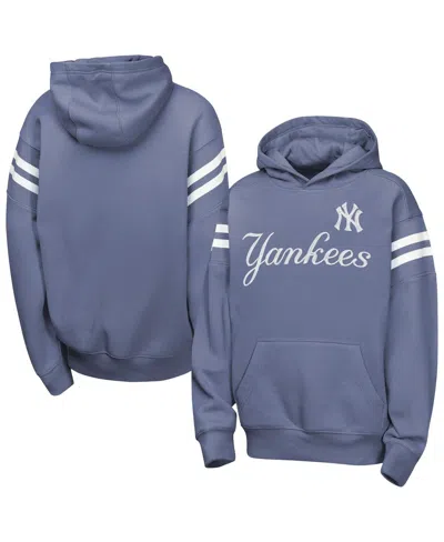 Outerstuff Kids' Big Boys And Girls Navy New York Yankees Welcome Team Hoodie In Blue