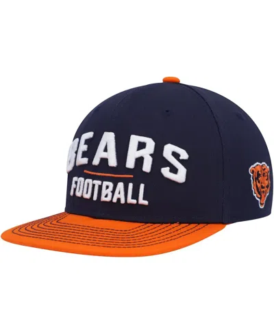 Outerstuff Kids' Big Boys And Girls Navy, Orange Chicago Bears Lock Up Snapback Hat In Navy,orange