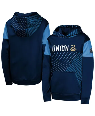 Outerstuff Kids' Big Boys And Girls Navy Philadelphia Union Unbeatable Pullover Hoodie