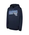 Outerstuff Big Boys And Girls Navy Tampa Bay Rays Cyber Punk Pullover Hoodie In Navy