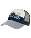 Outerstuff Big Boys And Girls Navy/cream Penn State Nittany Lions Modern Fan Trucker Adjustable Hat In Multi