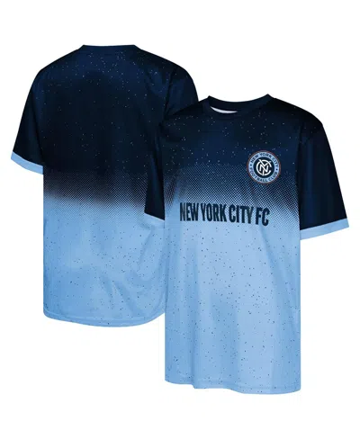 Outerstuff Kids' Big Boys And Girls Navy/light Blue New York City Fc Stalwart Defender T-shirt In Multi