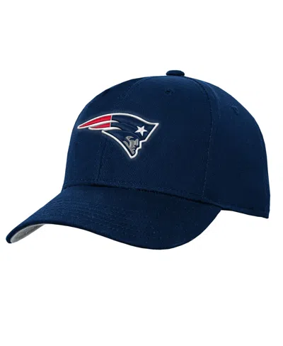 Outerstuff Kids' Big Boys And Girls New England Patriots Snapback High-crown Baseball Cap In Blue