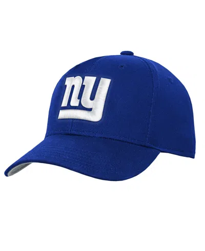 Outerstuff Kids' Big Boys' And Girls' New York Giants Pre-curved Snapback Hat In Blue